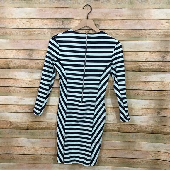 French Connection Summer Striped Dress - Green/Blue - 6 - Picture 12 of 14